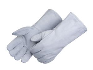 GRAY SHOULDER LEATHER WELDERS GLOVE - Stick Welding